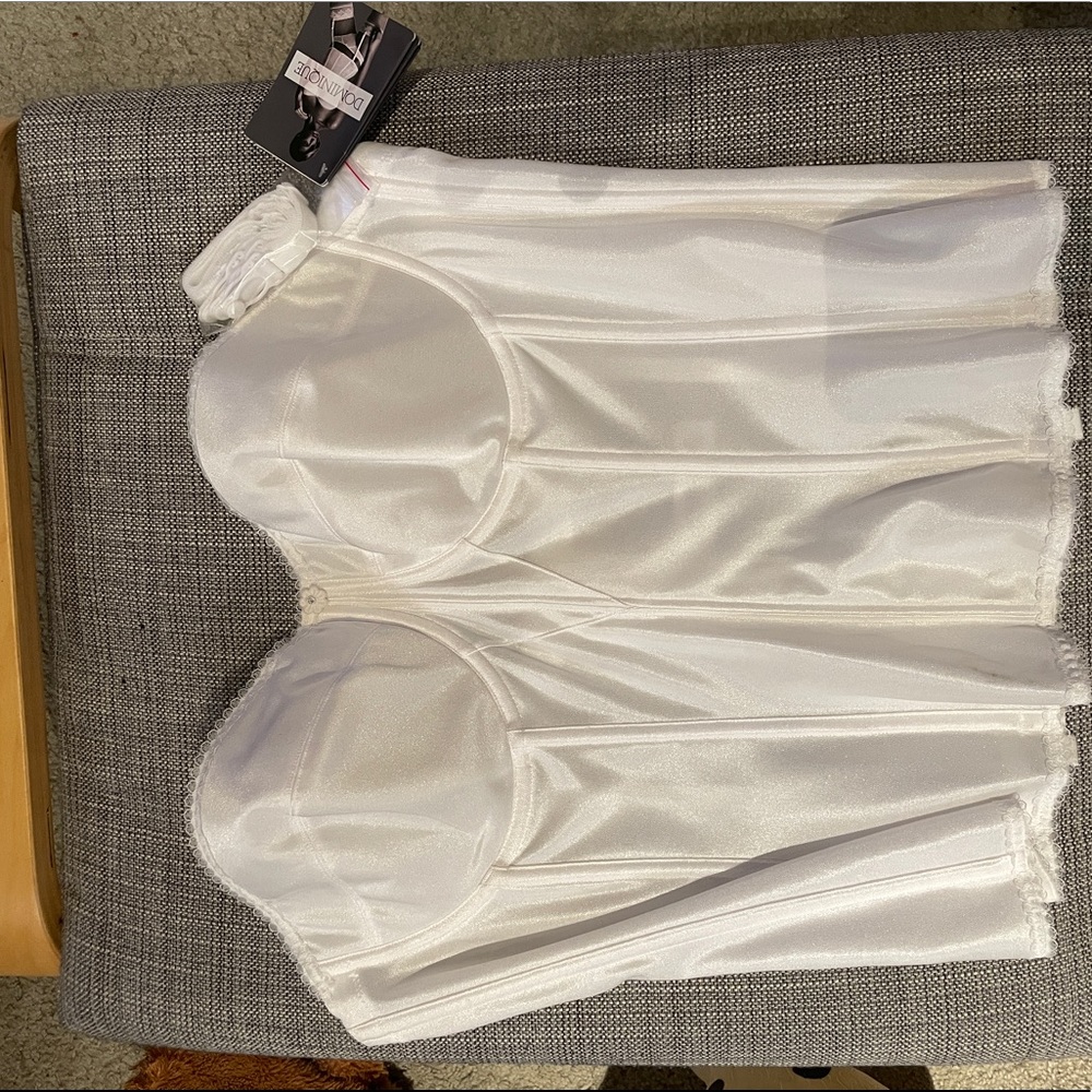 Longline white bra (NEW w/tag, NEVER USED)